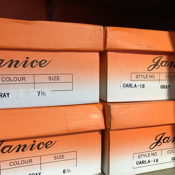 Janice “Carla - 18” Ultrasuede grey ankle boots - Picture 5 of 8